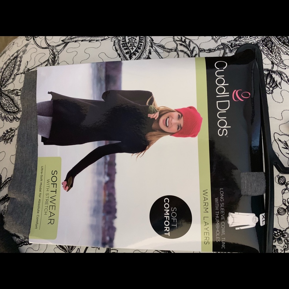 New in Package Cuddle Duds Cowl-Neck Tunic